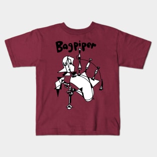 Bagpiper (Female) by Pollux Kids T-Shirt